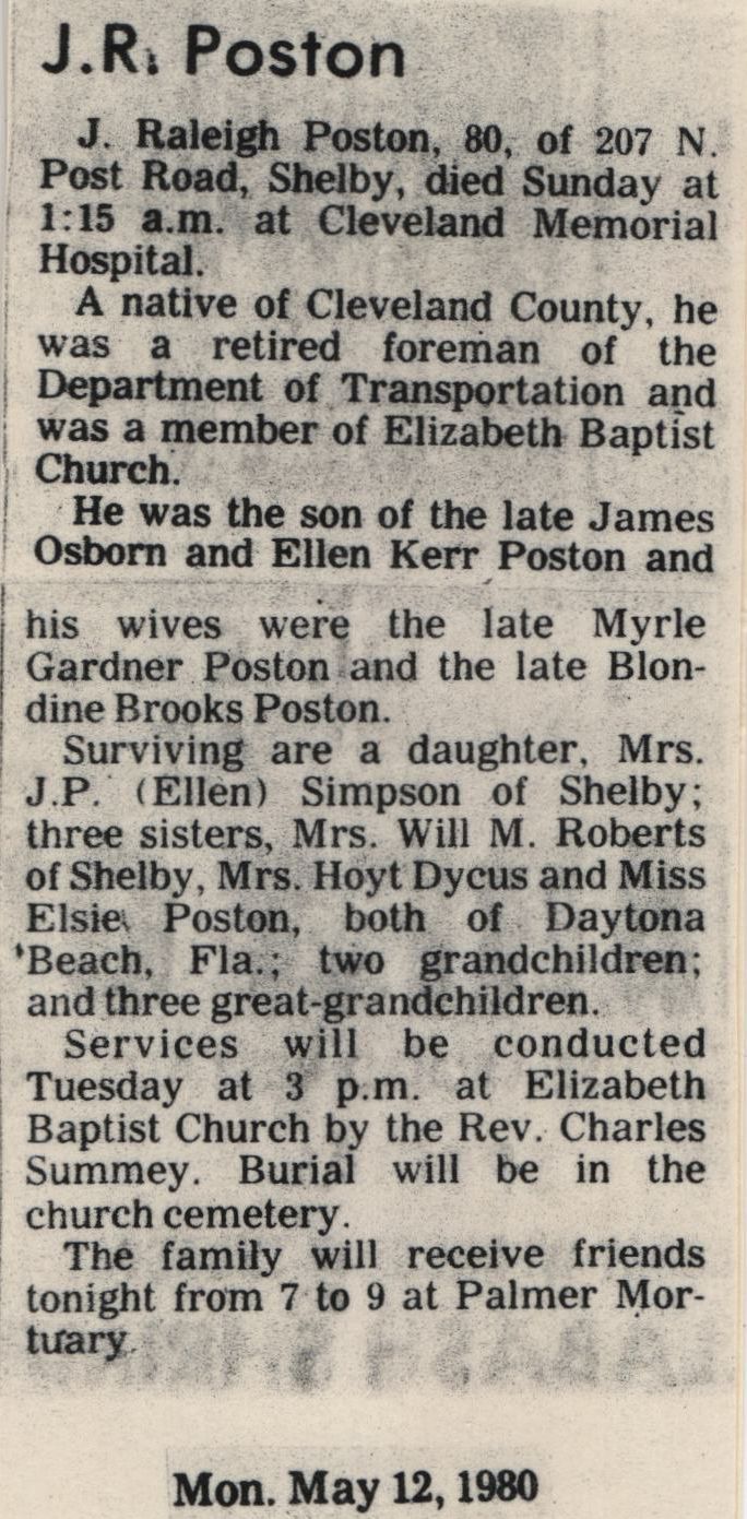 Poston James Raleigh